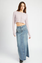 Load image into Gallery viewer, Flute Denim Skirt