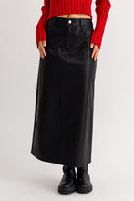 Load image into Gallery viewer, Faux Leather Maxi Skirt