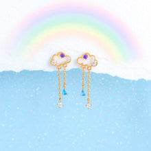 Load image into Gallery viewer, Reigning Clouds Dangle Earrings