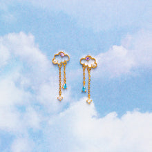 Load image into Gallery viewer, Reigning Clouds Dangle Earrings